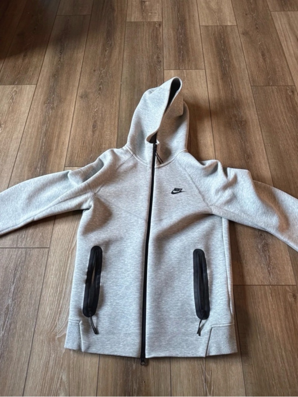 Kids grey zip-up hoodie